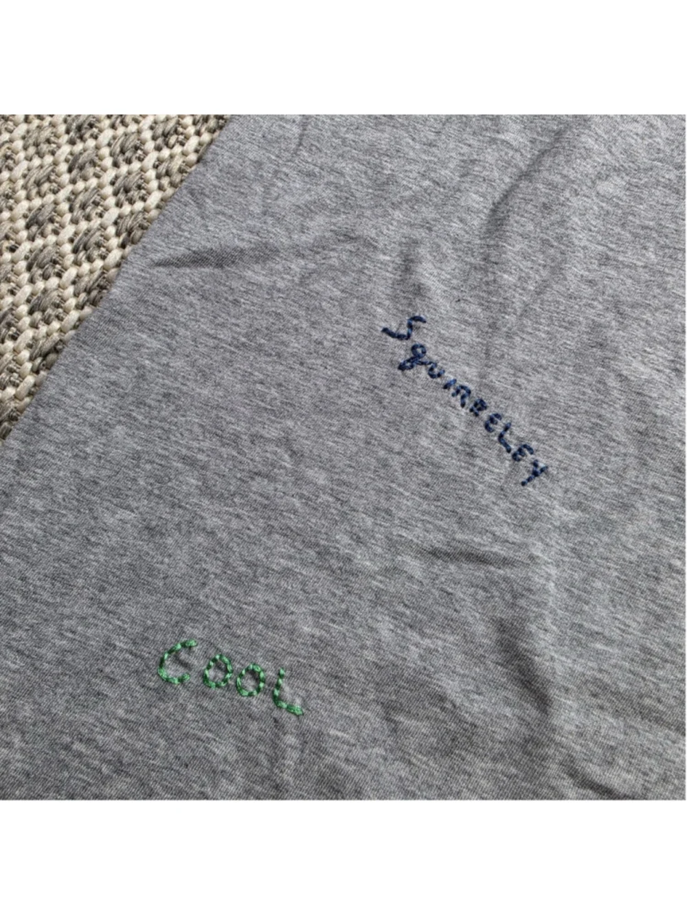 Coach Diary Script Embroidered Graphic T-Shirt Gray Women’s XL
